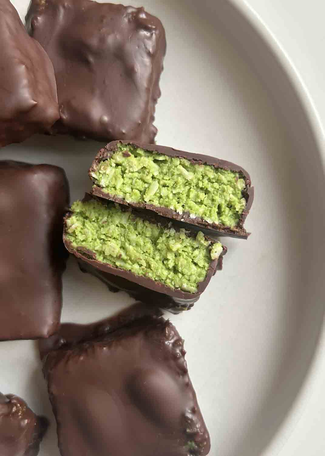 Coconut Matcha Almond Bars
