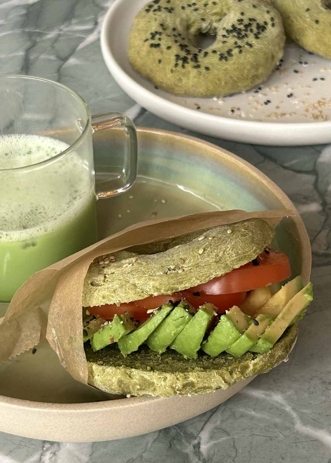 Matcha Bagels