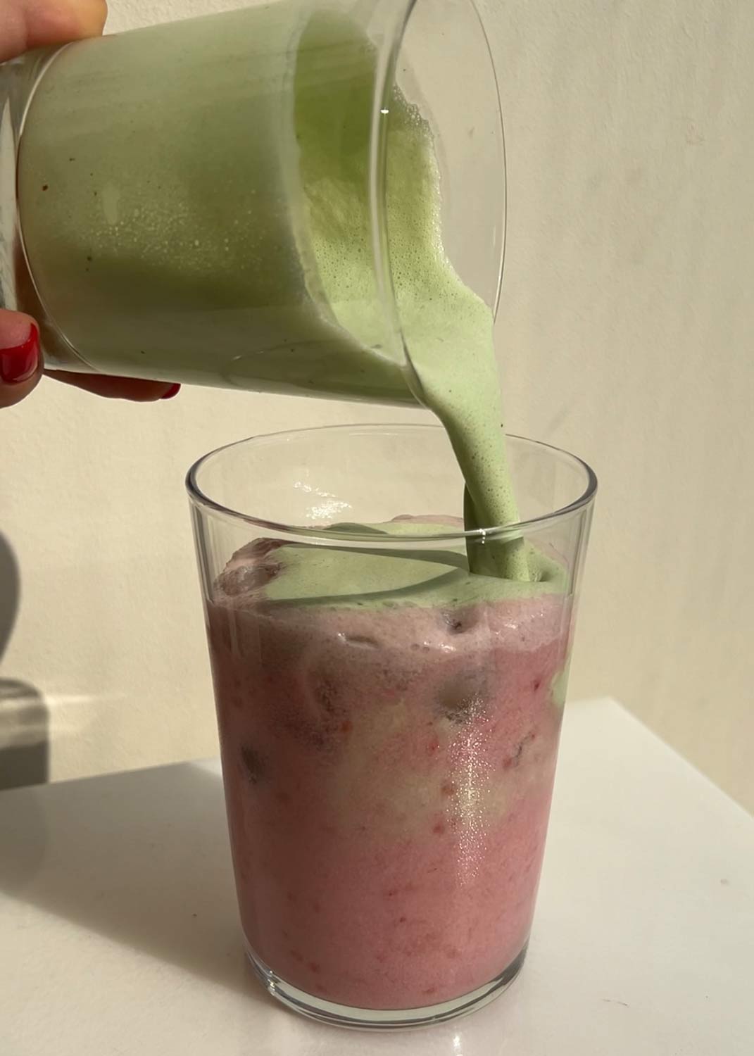 Creamy Dreamy Berry Matcha Shake