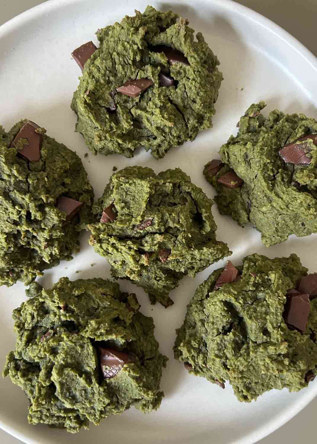 Kichererbsen Matcha Cookies
