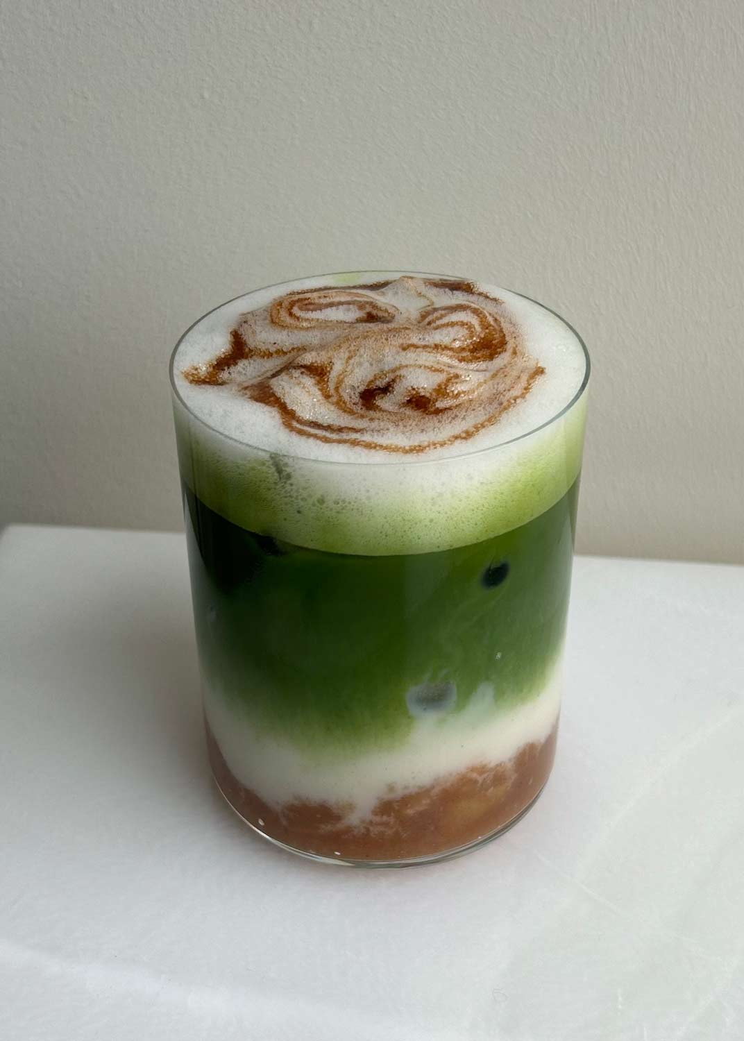 Apple Pie Matcha Latte