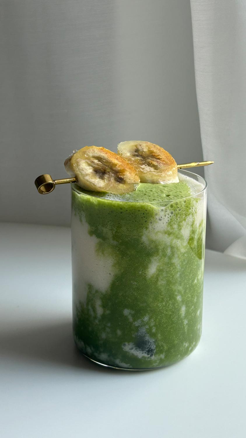 Banana Bread Matcha Latte