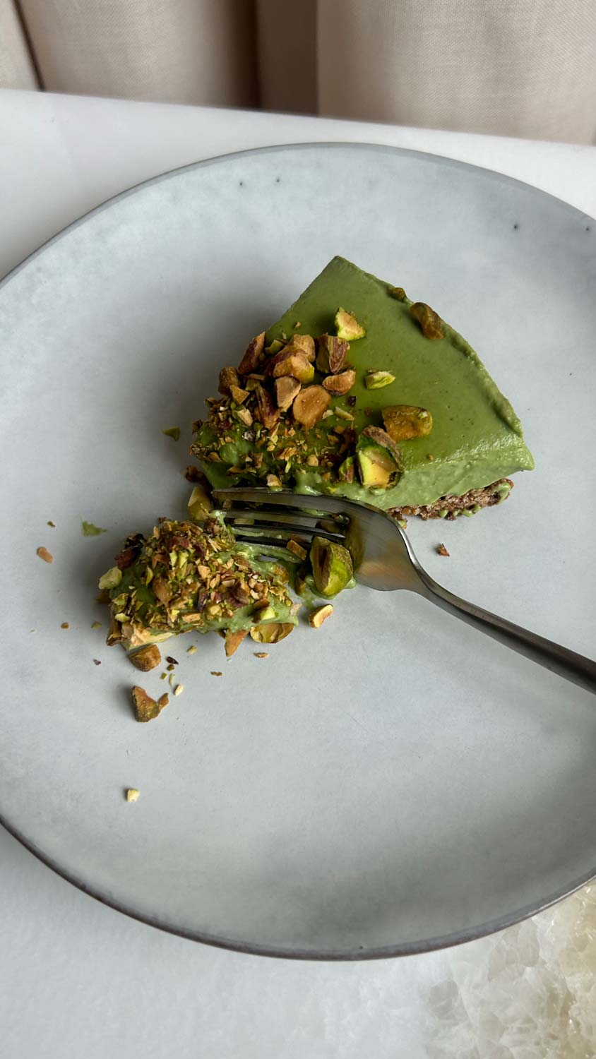 Matcha Pistazien Cheesecake