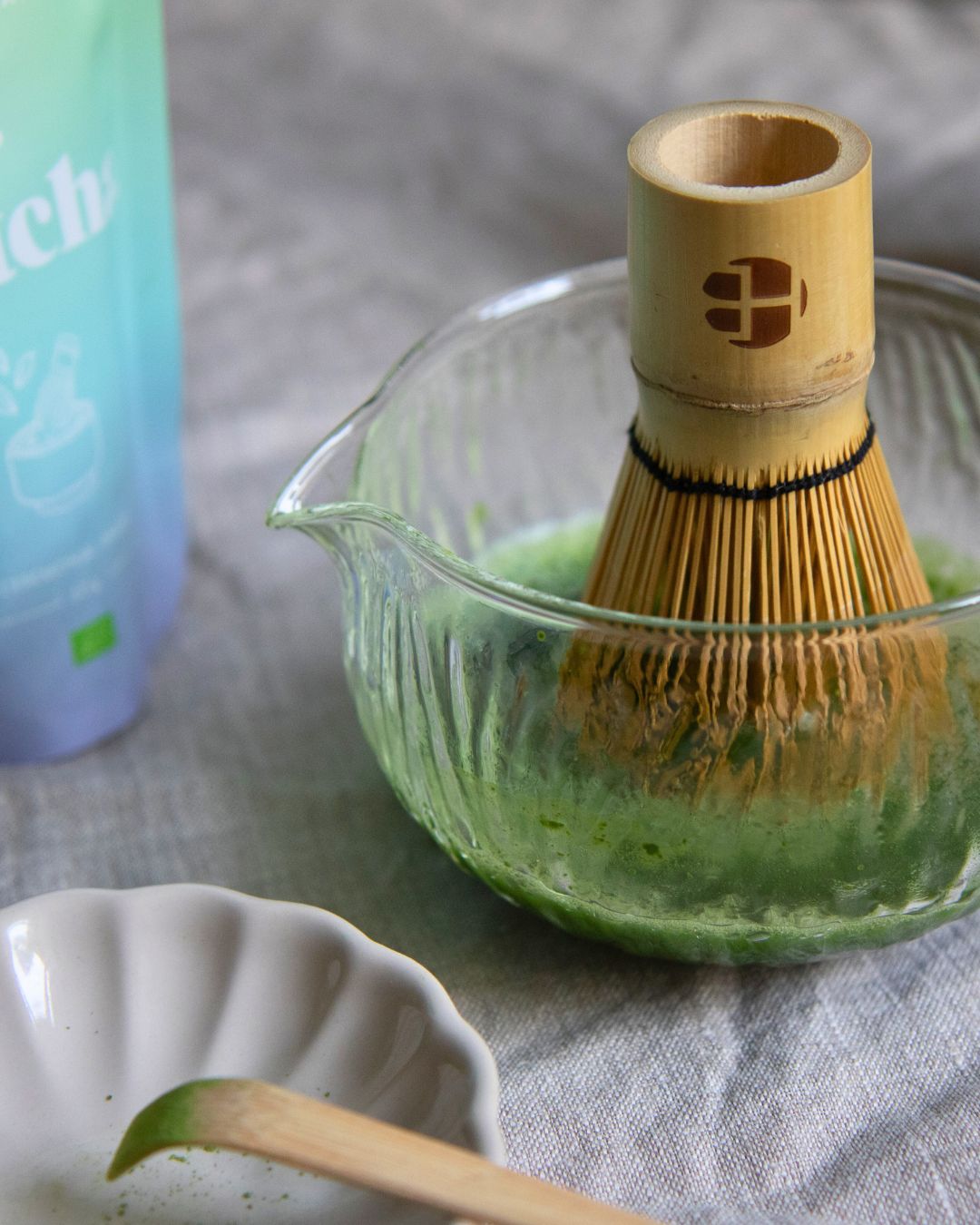 Matcha whisk CHASEN made of golden bamboo