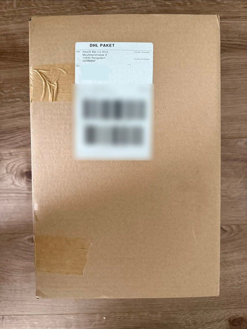 Beispielfoto: Versandlabel auf dem Paket