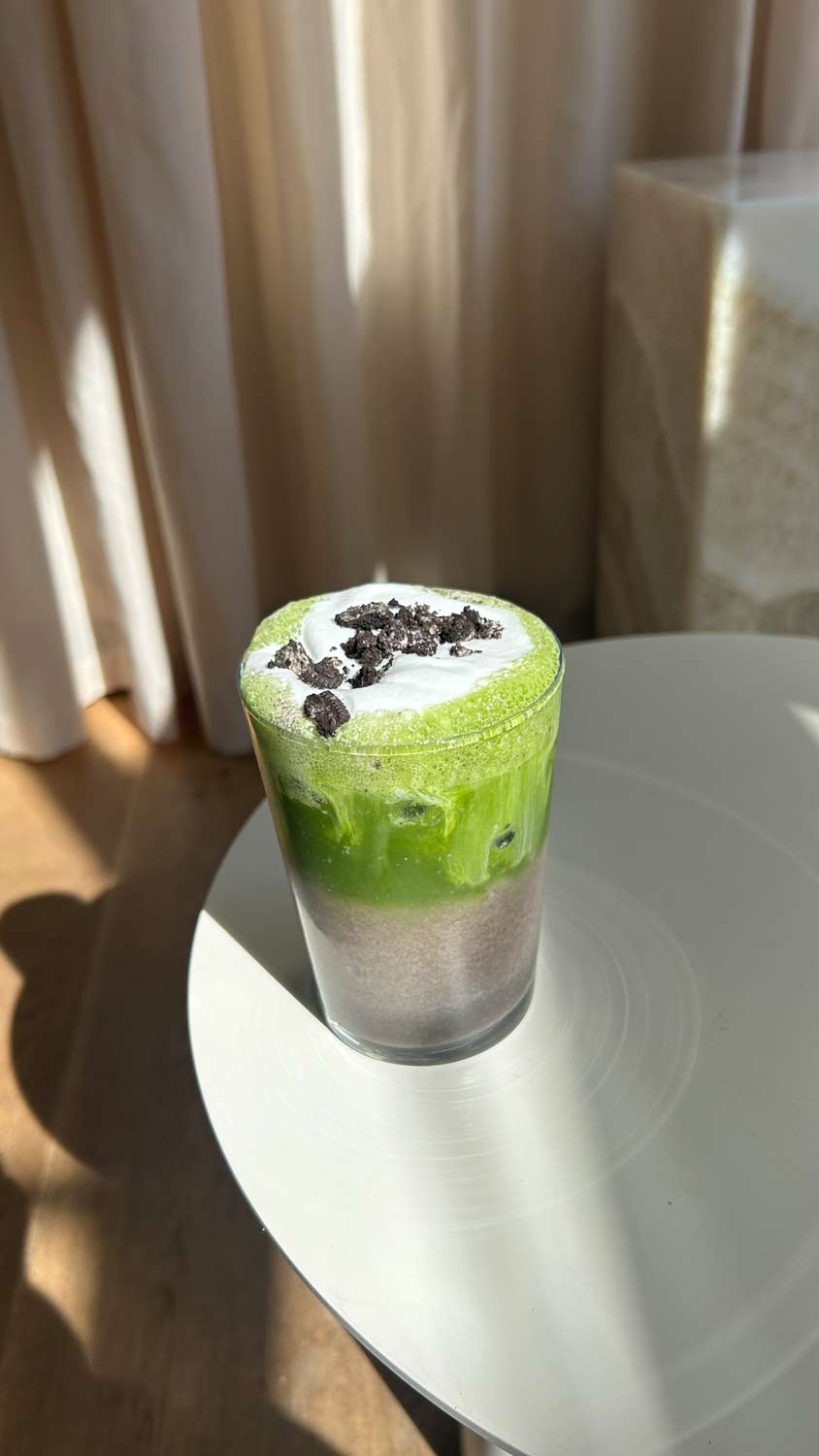 Cookies and Cream (Oreo) Iced Matcha