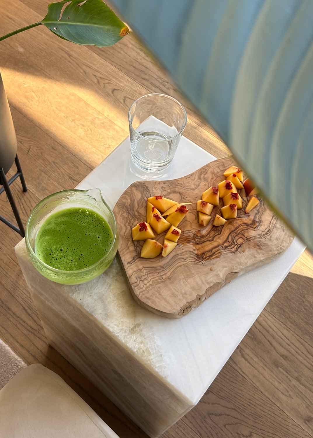 Peach Matcha Latte