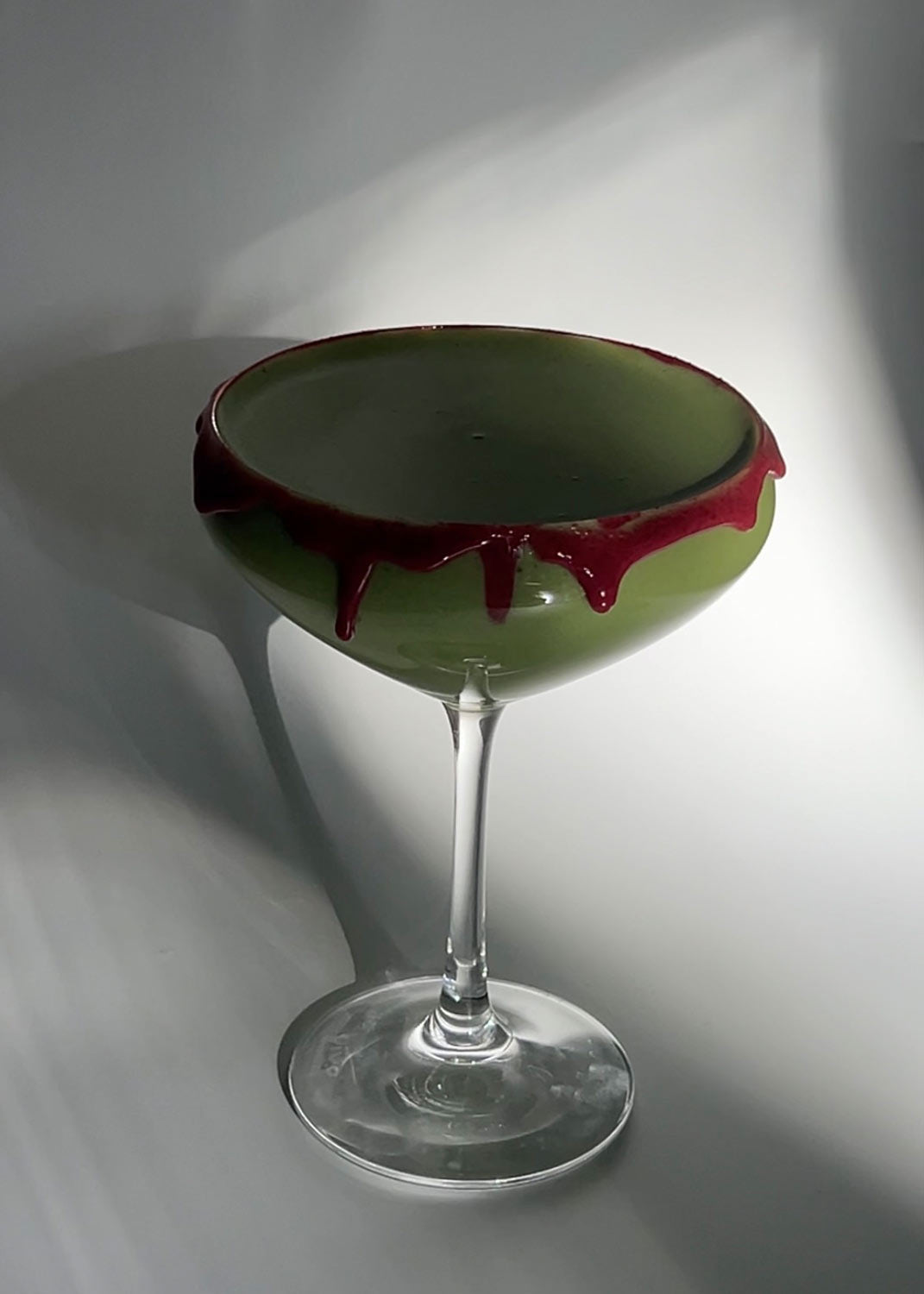 Bloody Raspberry Matcha Latte