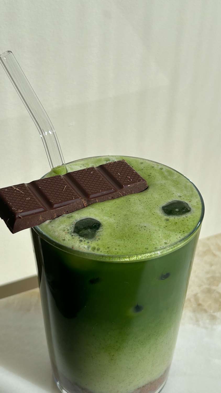 Stracciatella Milch Matcha Latte