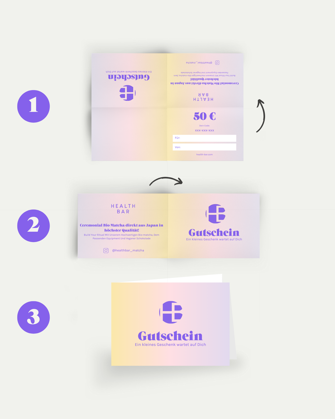 Health Bar Gift Card - Gutschein Motiv Ceremonial