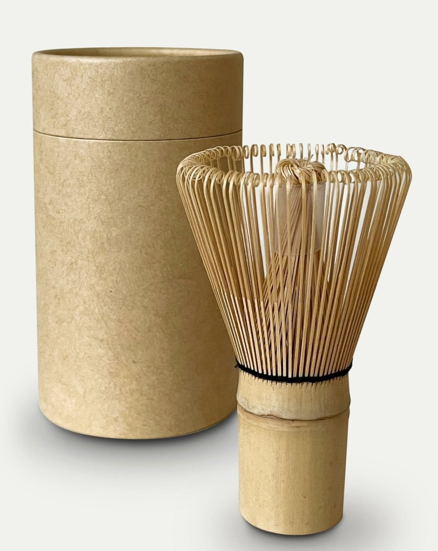 WHITE LABEL Matcha Besen Chasen aus goldenem Bambus