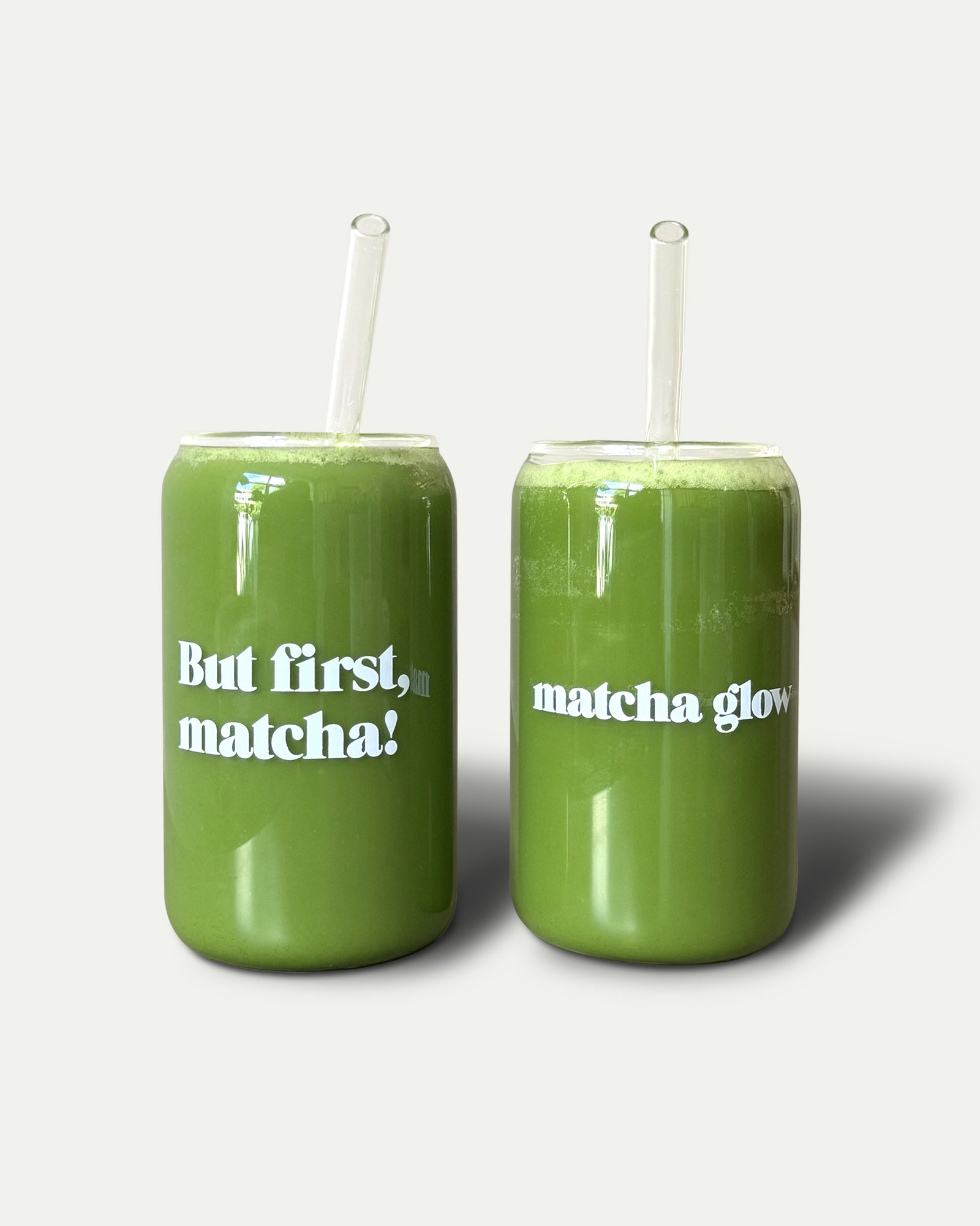 Matcha Gläser Set mit Glas Strohhalmen – HEALTH BAR GmbH