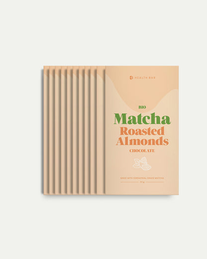 Organic Matcha Chocolate Roasted Almonds Junkie Pack
