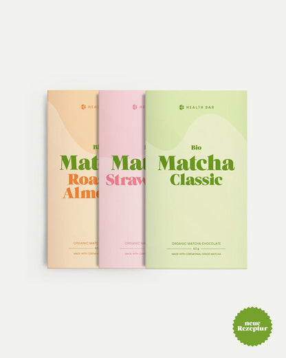Bio - Matcha Schokolade 3er Pack