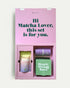 Matcha Geschenkset von Health Bar mit Bio Matcha Ceremonial, Chasen und Hearty Mixing Bowl in weiß