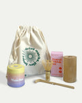 Health Bar Matcha Travel Set mit Bio Matcha Dose, Bambus Chasen, Matcha Löffel, Travel Whisk Set Box, Bambus Dose und Baumwollbeutel für unterwegs