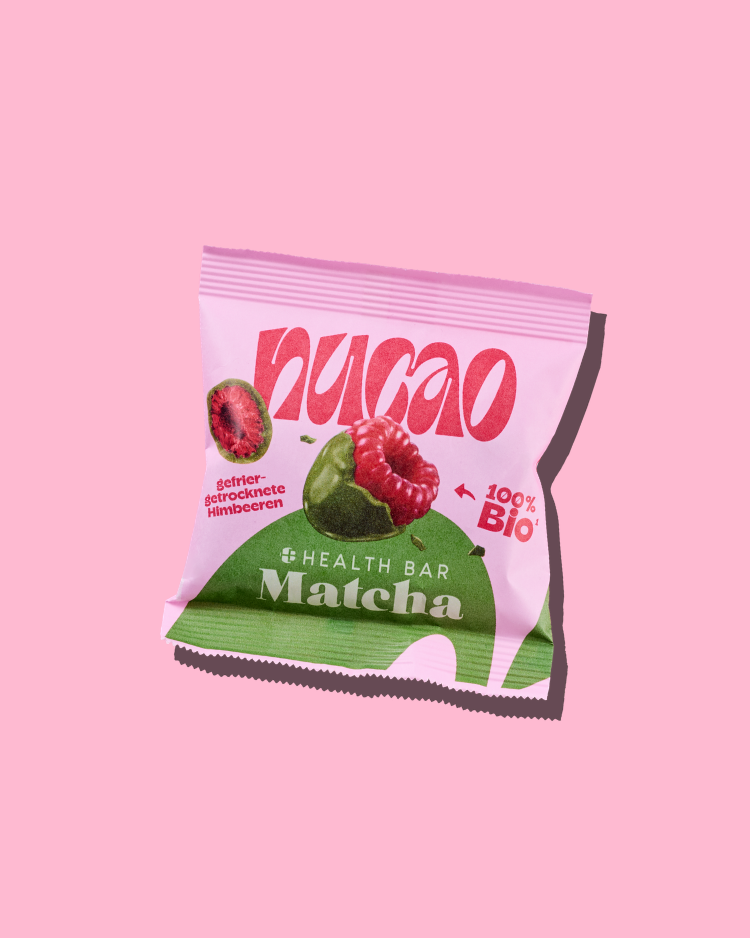 Stefani Giesinger nucao health bar matcha himbeeren schokolade